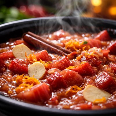 Image of Crock Pot Ginger Orange Rhubarb