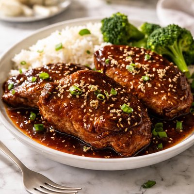 Image of Crock Pot Ginger Teriyaki Pork Chops