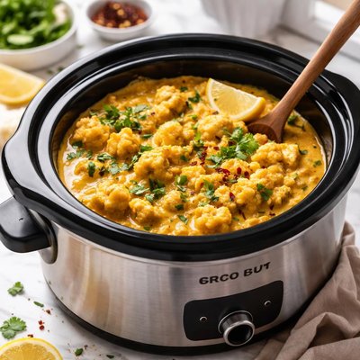 Image of Crock Pot Golden Cauliflower Slow Cooker