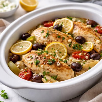 Image of Crock Pot Greek Lemon Chicken
