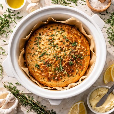 Image of Crock Pot Herb Bread