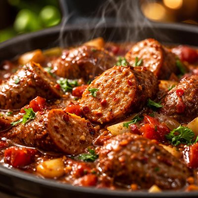 Image of Crock Pot Hot and Spicy Sausage