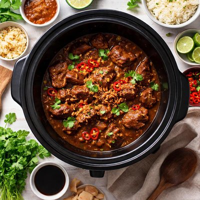 Image of Crock Pot Indonesian Beef or Pork