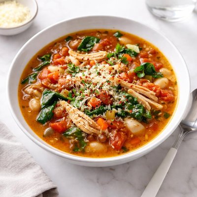 Image of Crock Pot Italian Bean Soup with Chicken