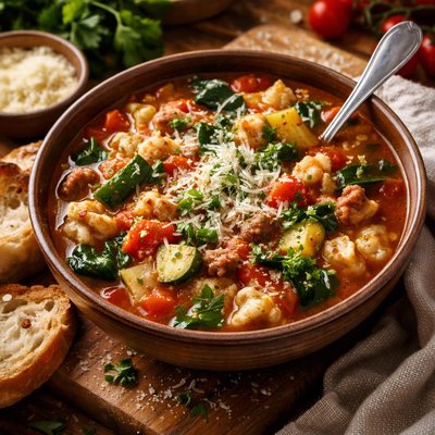 Image of Crock Pot Italian Vegetable Soup