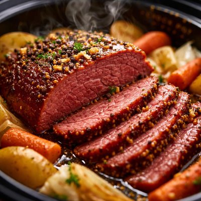 Image of Crock Pot Jack Daniels Corned Beef