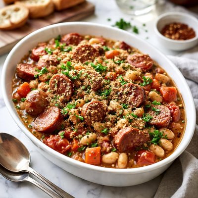 Image of Crock Pot Kielbasa Cassoulet
