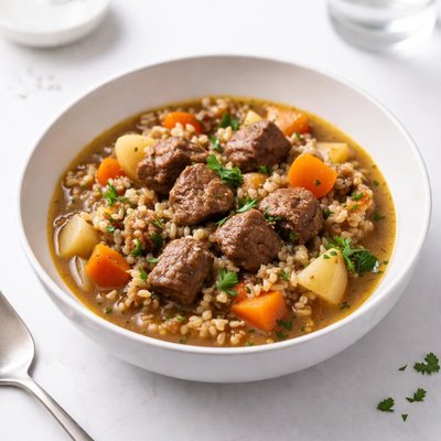 Image of Crock Pot Lamb and Barley Stew