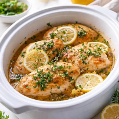 Image of Crock Pot Lemon Chicken