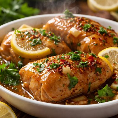 Image of Crock Pot Lemon Honey Chicken