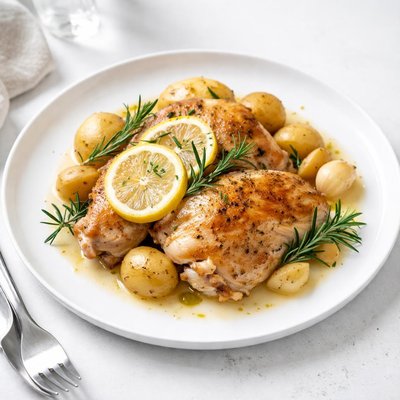 Image of Crock Pot Lemon Rosemary Chicken