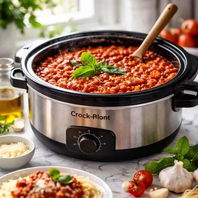 Image of Crock Pot Marinara Sauce Vegetarian and Fat Free