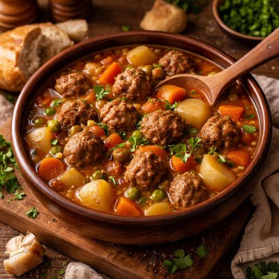 Image of Crock Pot Meatball Stew