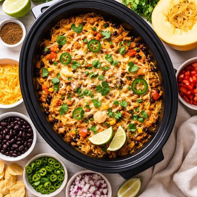 Image of Crock Pot Mexican Spaghetti Squash