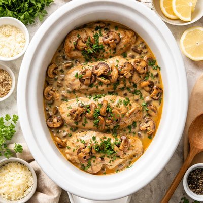 Image of Crock Pot Mushroom Chicken