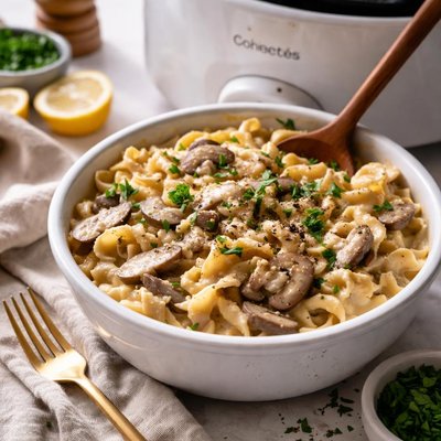 Image of Crock Pot Mushroom Stroganoff