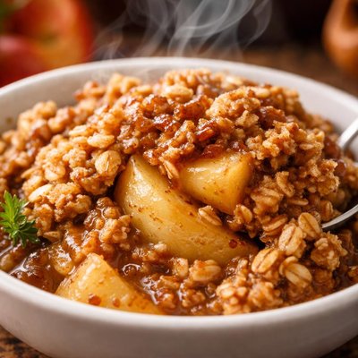 Image of Crock Pot Oatmeal Apple Crisp Recipe