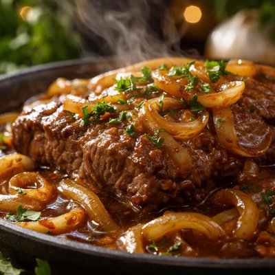 Image of Crock Pot Onion Steak