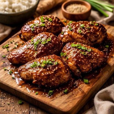 Image of Crock Pot Oriental Chicken Thighs