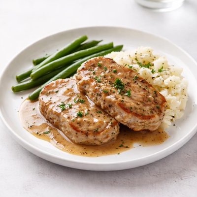 Image of Crock Pot Pork Chops and Gravy
