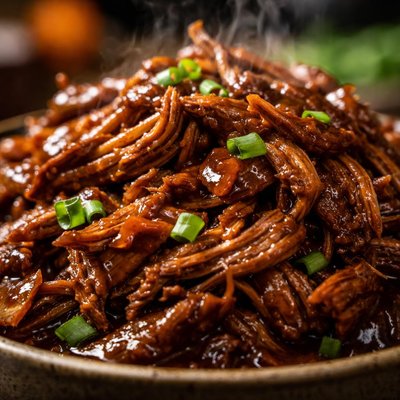 Image of Crock Pot Pork with Root Beer Sauce