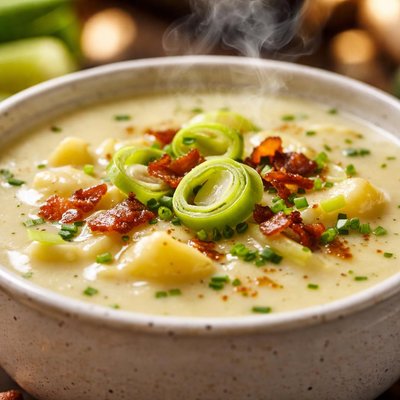 Image of Crock Pot Potato and Leek Soup Vichyssoise