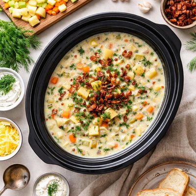 Image of Crock Pot Potato Dill Soup
