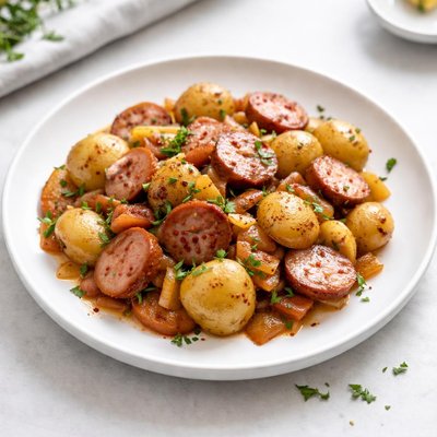 Image of Crock Pot Potatoes and Sausage