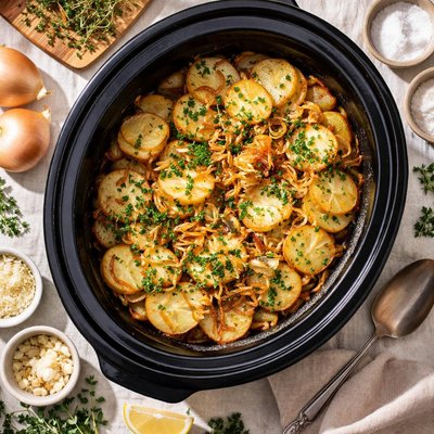 Image of Crock Pot Potatoes Boulangere