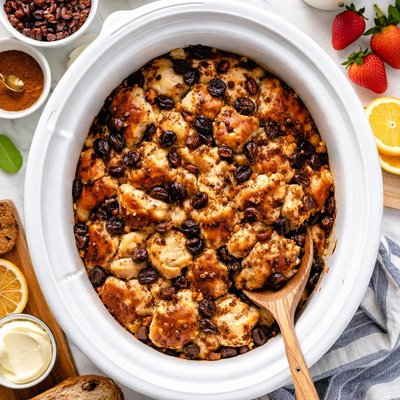 Image of Crock Pot Raisin Bread Pudding