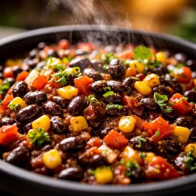 Image of Crock Pot Recipe Black Beans and Corn Etc