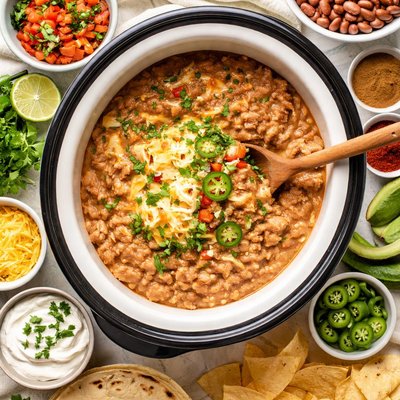 Image of Crock Pot Refried Beans