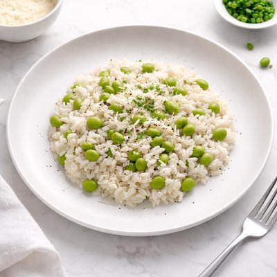 Image of Crock Pot Risotto with Edamame