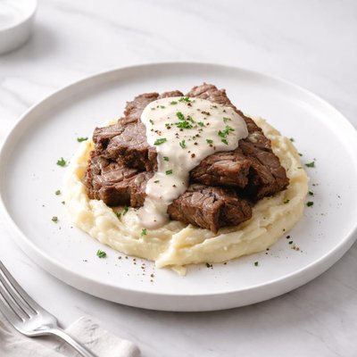 Image of Crock Pot Roast Beef and Horseradish Sauce