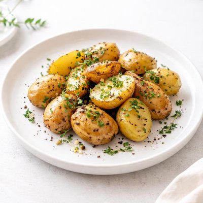 Image of Crock Pot Roasted New Potatoes with Garlic and Herbs