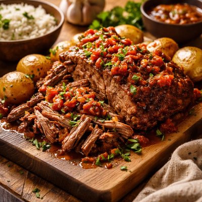 Image of Crock Pot Salsa Roast