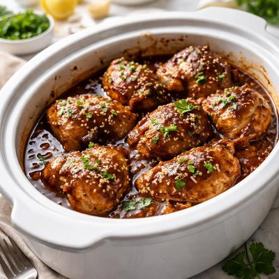 Image of Crock Pot Saucy Chicken Thighs
