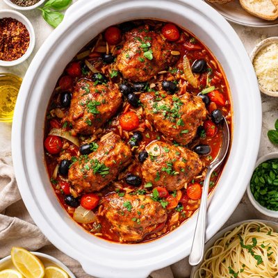 Image of Crock Pot Saucy Italian Chicken Thighs