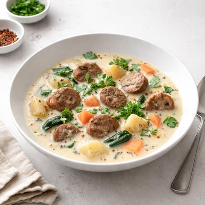 Image of Crock Pot Sausage Potato Soup