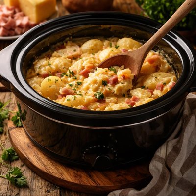 Image of Crock Pot Scalloped Potatoes with Am