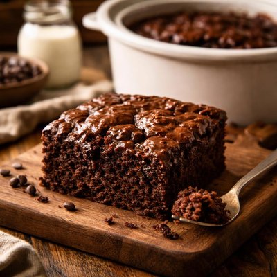 Image of Crock Pot Self Frosting Chocolate Cake