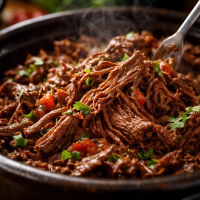 Image of Crock Pot Shredded Beef for Chimichangas