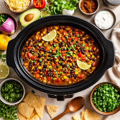Image of Crock Pot Spicy Bean Soup