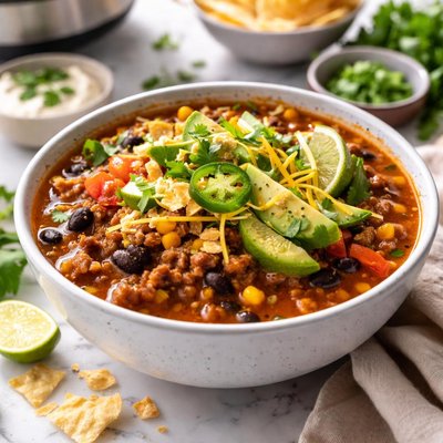 Image of Crock Pot Spicy Taco Soup