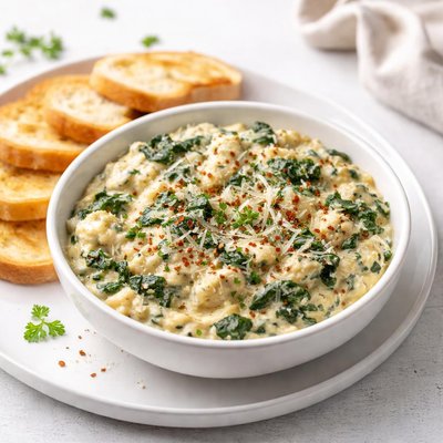 Image of Crock Pot Spinach and Artichoke Dip
