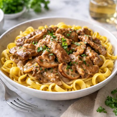 Image of Crock Pot Steak Stroganoff