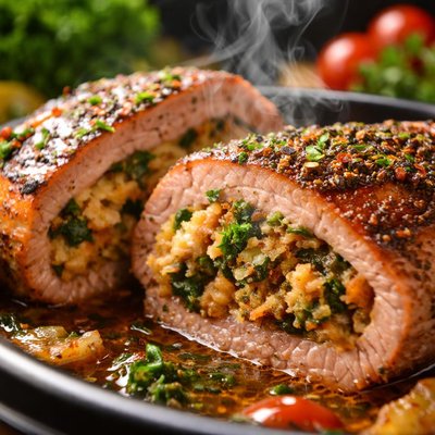 Image of Crock Pot Stuffed Pork Chops
