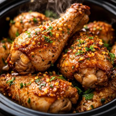 Image of Crock Pot Super Garlic Chicken Legs