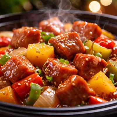 Image of Crock Pot Sweet and Sour Ham