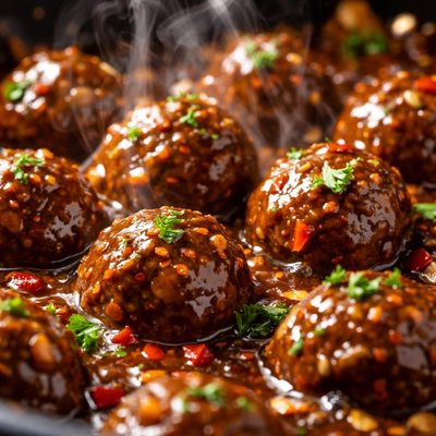 Image of Crock Pot Sweet and Spicy Meatball Sauce